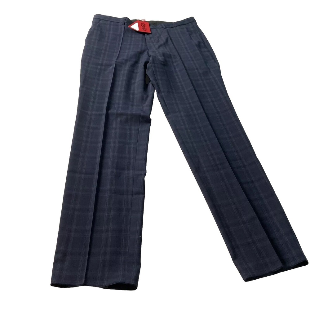 Hugo Boss Simmons 212 Men's Dress Pants Size 34R Slim Fit Trousers Gray